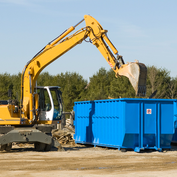 are there any restrictions on where a residential dumpster can be placed in Warm River